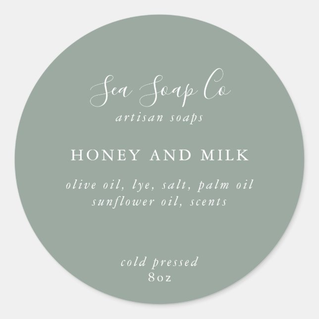 Stickers savon personnalisables (Devant)