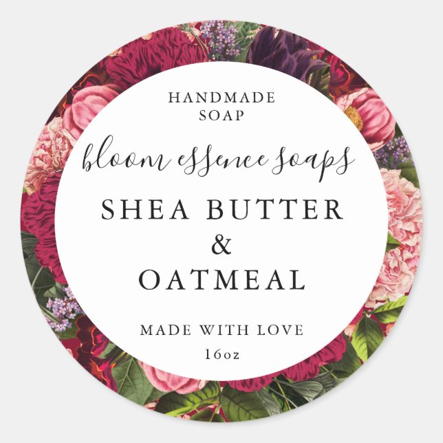 Stickers savon personnalisables (Devant)