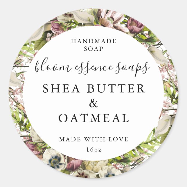 Stickers savon personnalisables (Devant)