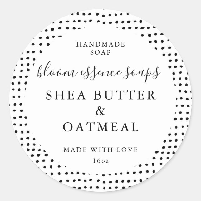 Stickers savon personnalisables (Devant)