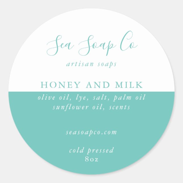 Stickers savon personnalisables (Devant)