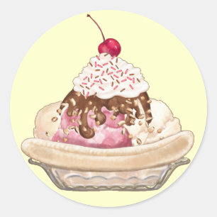 Stickers Savoureux - Crème glacée Sundae