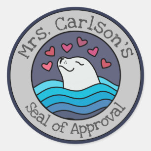Stickers "Sceau d'approbation" personnalisés