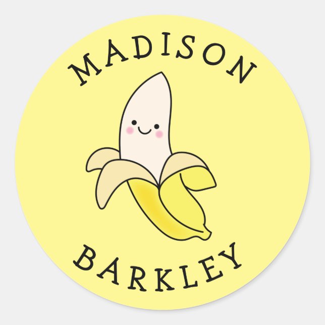 Stickers Sceau d'enveloppe Kawaii pour enfants Ban (Devant)