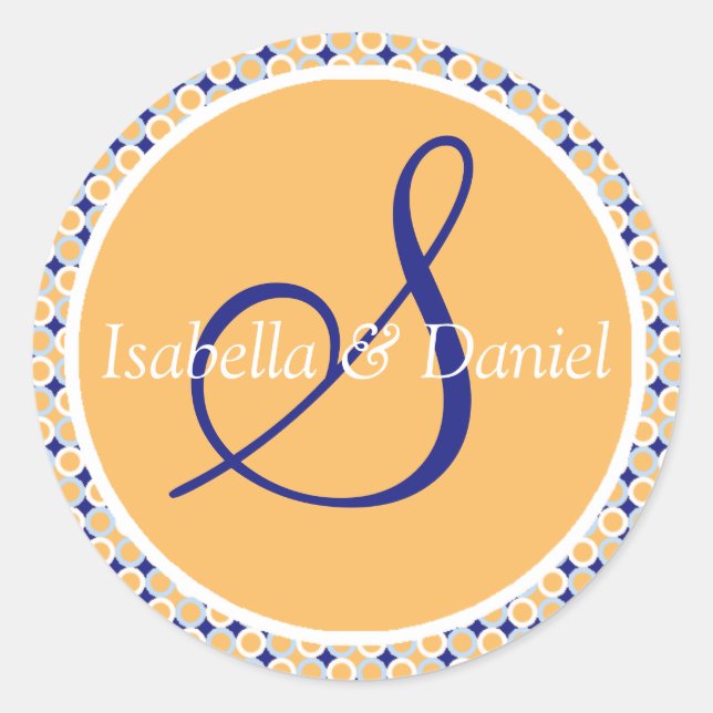 Stickers Sceau Mariage Monogram S (Devant)