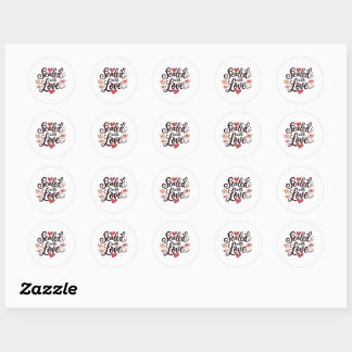 Stickers-Scellé avec Étiquette d'amour