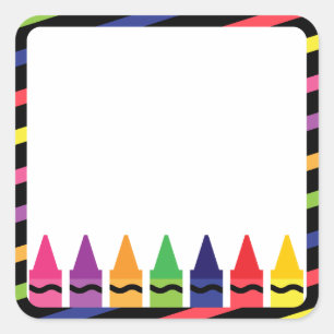 Stickers scolaires avec Crayons