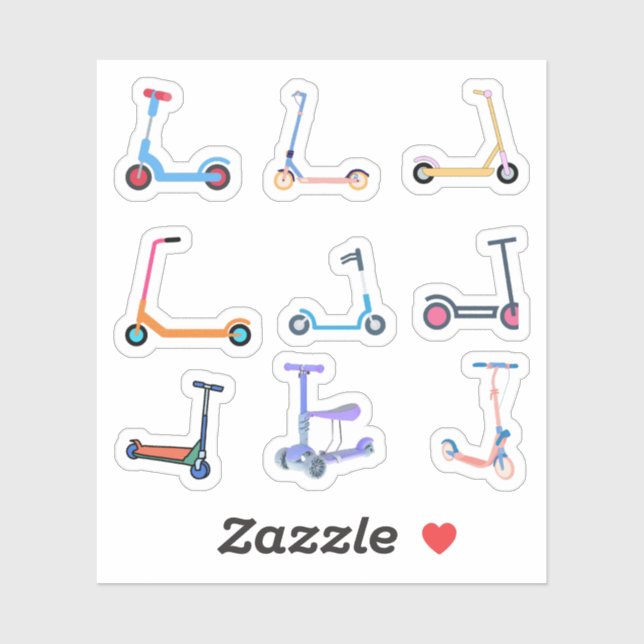 Stickers Scooter (Feuille)