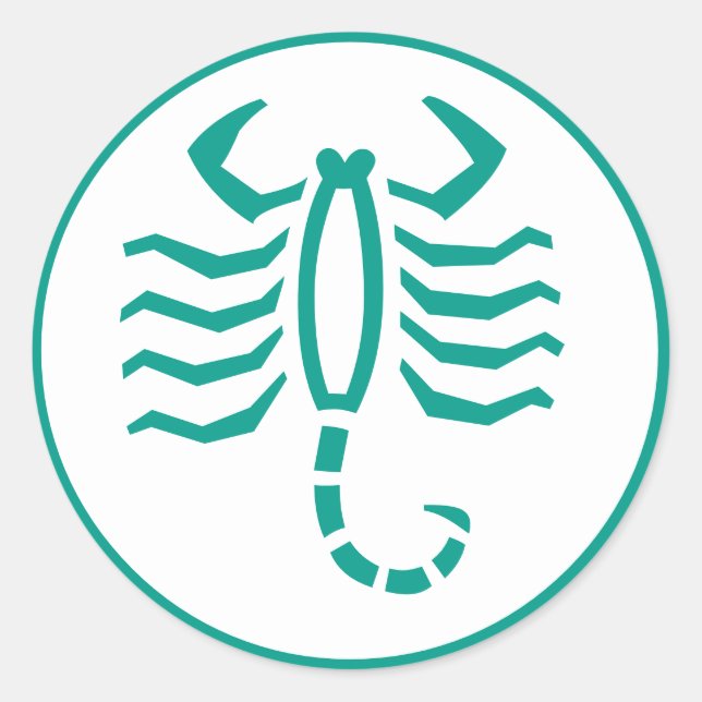 Stickers Scorpion Horoscope Zodiac Scorpion (Devant)