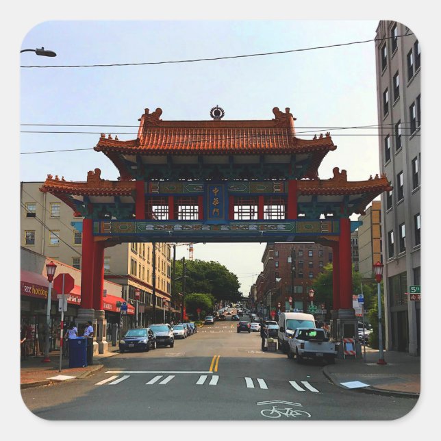 Stickers Seattle Chinatown Gate #1 (Devant)
