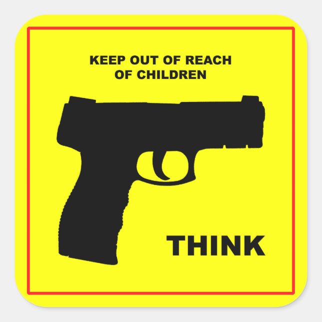 Stickers Sécurité des armes à feu (Devant)