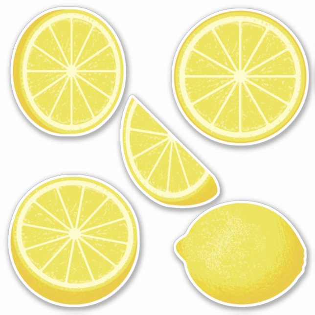Stickers Set Icon Lemon (Devant)