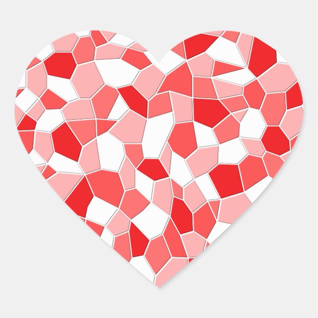 Stickers - Shades of Red Mosaic (Front)