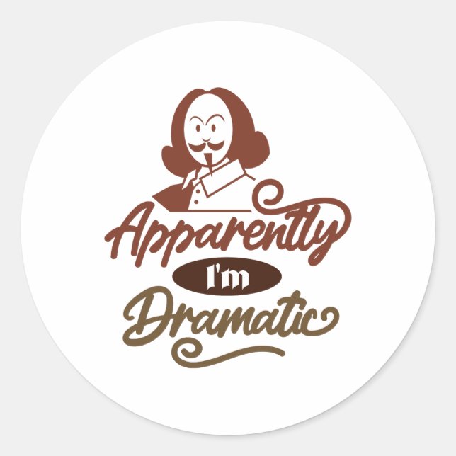 Stickers Shakespeare - Stickers Théâtre dramatique (Devant)