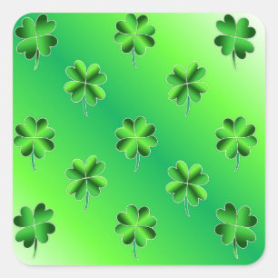 Stickers Shamrock brillants de la Saint Patrick