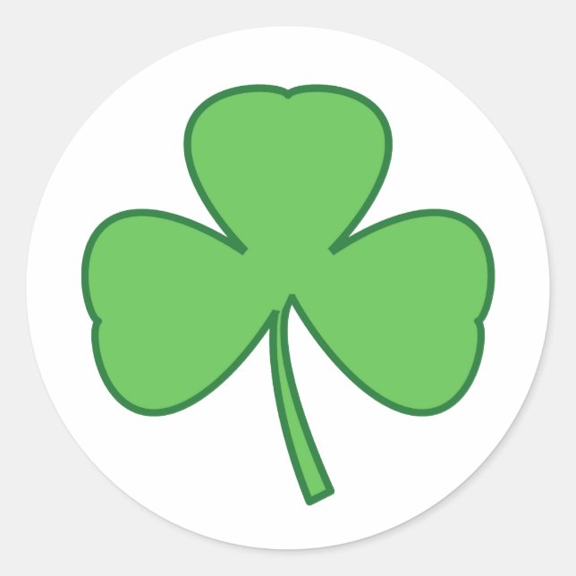 Stickers Shamrocks de la Saint Patrick (Devant)