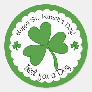 Stickers Shamrocks de la Saint Patrick pour un jou