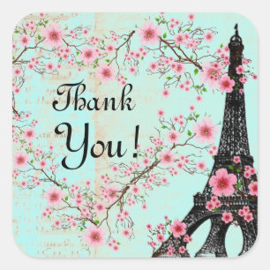 Stickers, Sheet Labels Paris Eiffel Tower