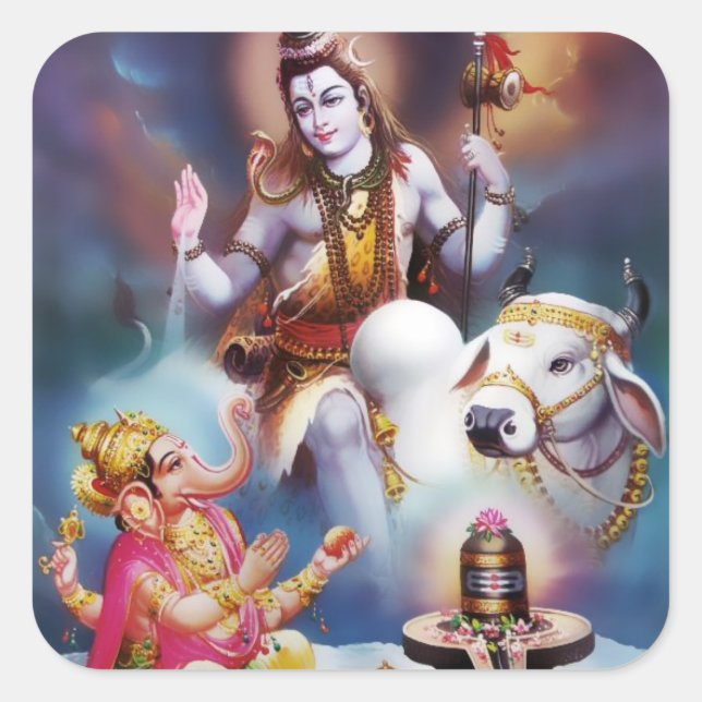 Stickers Shiva & Ganesha (Devant)