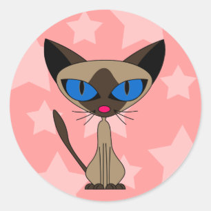 Stickers Siamese de dessin