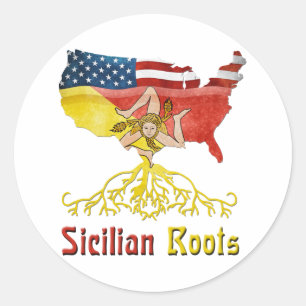 Stickers Sicilien Américain