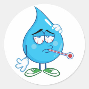 Stickers Sick Water Drop