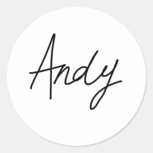 Stickers Signature d'Andy