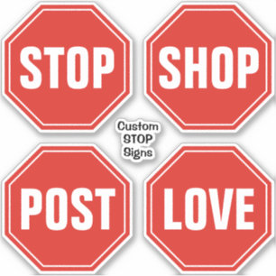 Stickers SIGNE STOP personnalisés