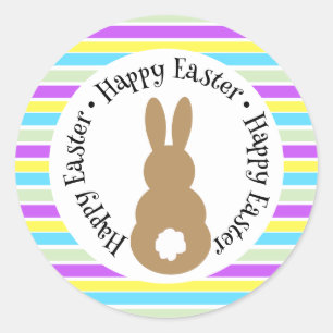 Stickers Silhouette Bunny de Pâques