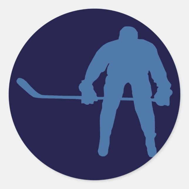 Stickers Silhouette de hockey (Devant)