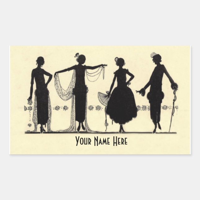 Stickers Silhouette Fashion 1920 (Devant)