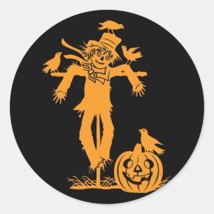 Stickers Silhouette Halloween Scarecrow