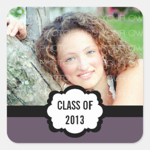 Stickers Simple Chic Graduation, Violet