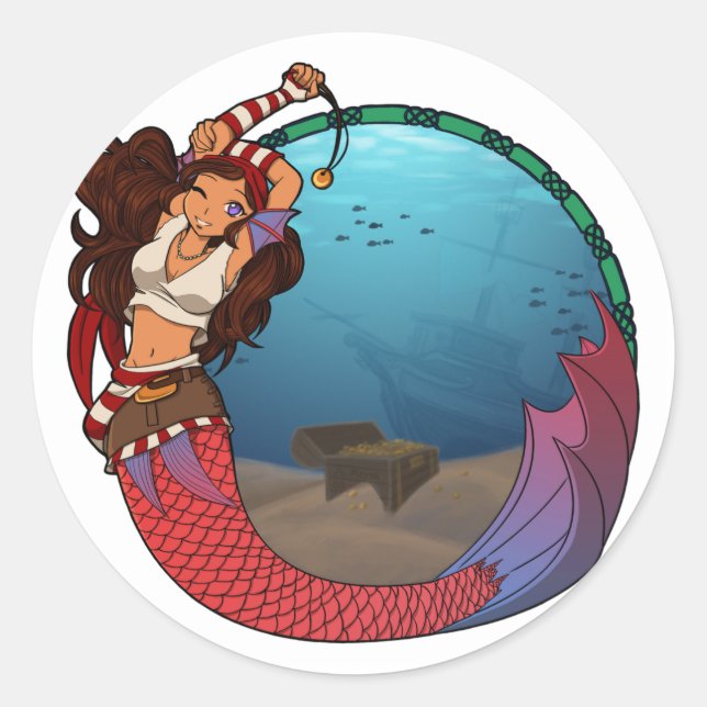 Stickers Sirène Pirate (Devant)