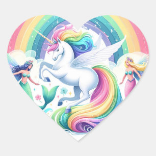 Stickers Sirènes et Unicornes