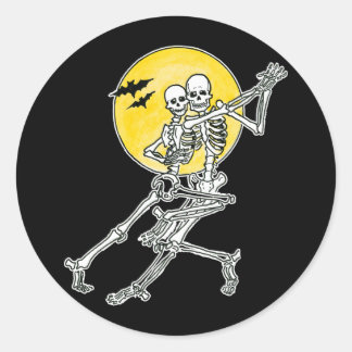 Stickers Skeletons de danse/Sceaux d'enveloppes