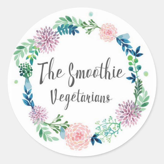 Stickers Smoothie Vegetariens (Devant)