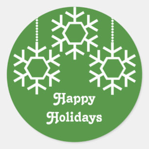 Stickers Snowflakes en chute libre, Vert clair