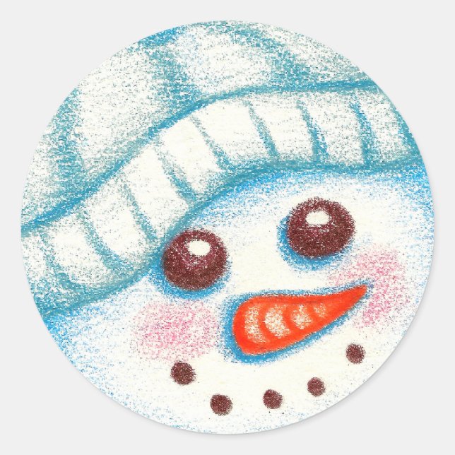 Stickers Snowman de Noël mignons (Devant)