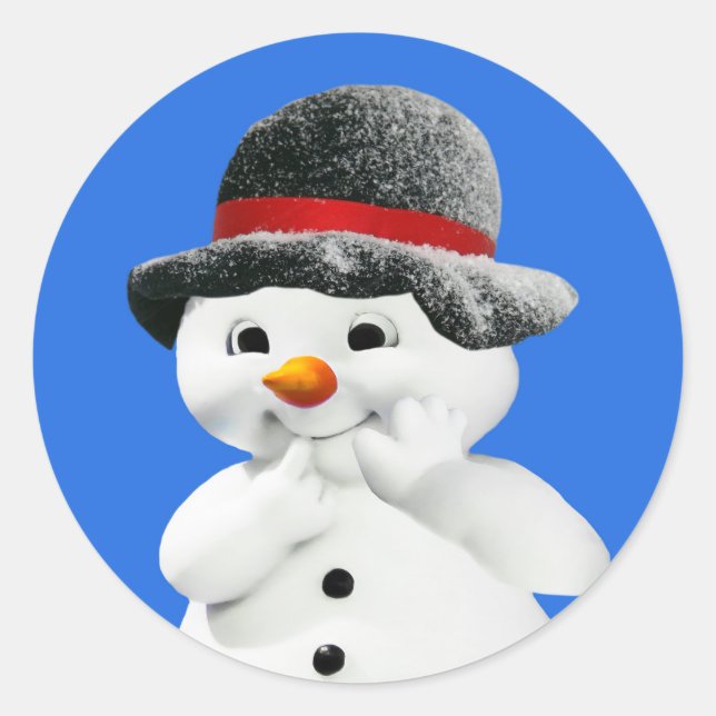 Stickers Snowman Enveloppe Phoques (Devant)