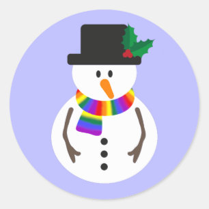 Stickers Snowman LGBT+ Pride