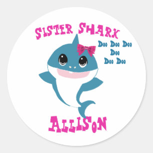 Stickers Soeur Requin