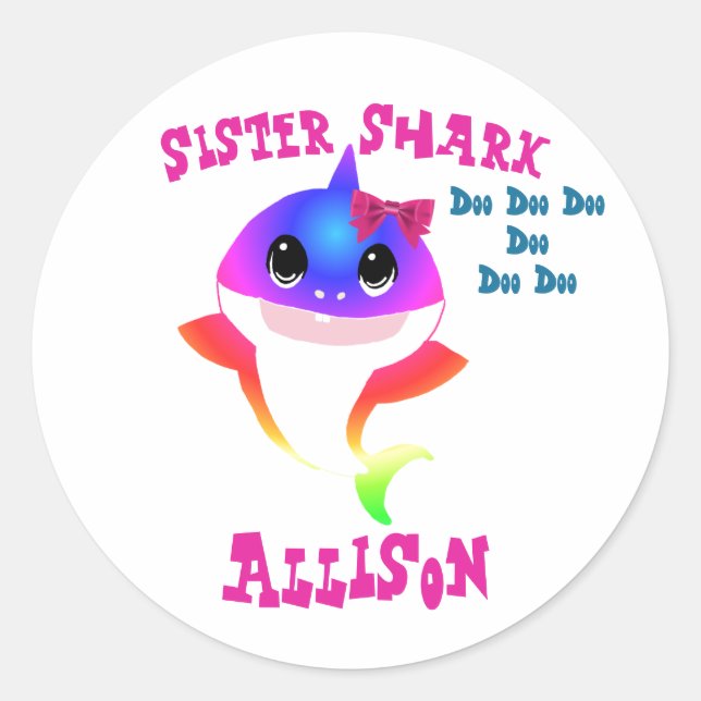 Stickers Soeur Requin (Devant)