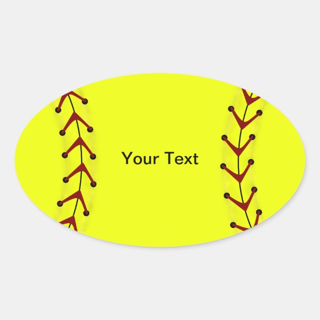 Stickers Softball de stade rapide (Devant)