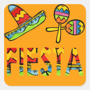 Stickers Sombrero Maraca pour la fête de la fête m