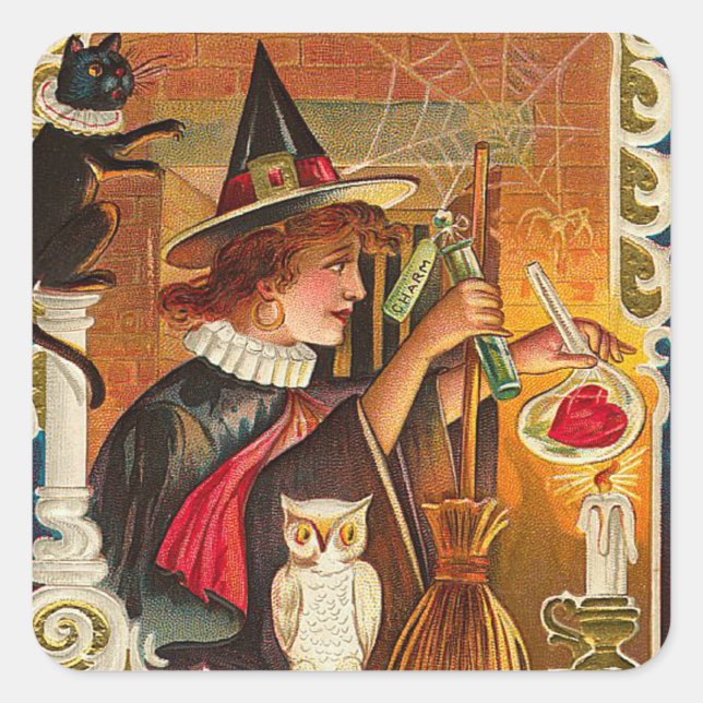 Stickers Sorcière Halloween - Trick or Treat (Devant)