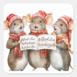 Stickers souris Noël