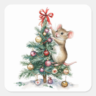 Stickers souris Noël