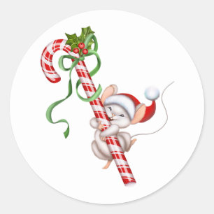 Stickers souris Père Noël Holiday