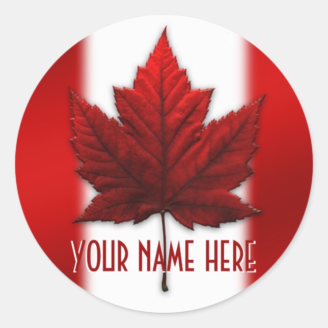 Stickers souvenir Canada Autocollants personnalisé (Devant)